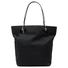 Borsa Tote Gucci Large GG Canvas Eclipse Nera Nero