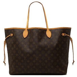 Louis Vuitton Brown Monogram Neverfull GM Marrom
