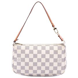 Louis Vuitton White Damier Azur Pochette Accessoires White
