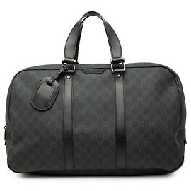 Mala de Viagem Gucci Black GG Supreme Preto