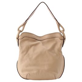 LOEWE Bolsa Hobo Switch Runner Small em couro bege Bege