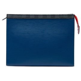 Louis Vuitton Blue Epi Damier Graphite Pochette Voyage MM Bleu