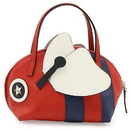 Gucci Red Childrens Leather Zoo Bee Handbag Red