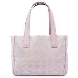 Chanel Pink New Travel Line Nylon Tote Pink