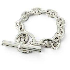 Hermès HERMES Chaine d'Ancre PM Charm Bracelet Silvery
