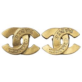 Orecchini a clip Chanel Coco Mark in oro D'oro