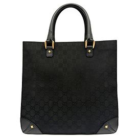 Sac cabas Gucci GG Canvas Noir