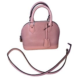 Bolsa Louis Vuitton Alma BB Rose Ballerine em couro Epi Rosa