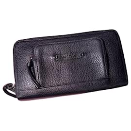 Longchamp wallet in black leather Black