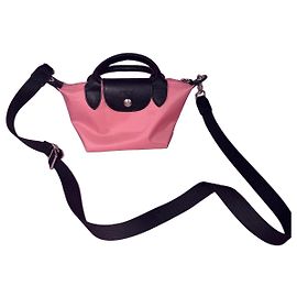 mala Longchamp Rosa Preto Rosa