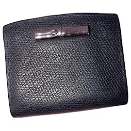 Longchamp wallet in black grained leather Black