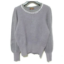 Yves Saint Laurent Wollstrickpullover Lila Dunkelviolett