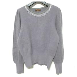 Pull en maille de laine Yves Saint Laurent Violet Violet foncé