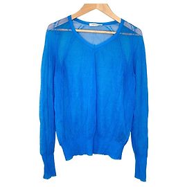 Autre Marque Top support surface Power Net V-Neck Knit Azul
