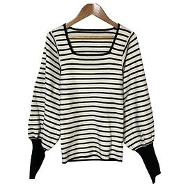 Autre Marque AKTE Knit Pullover Black White