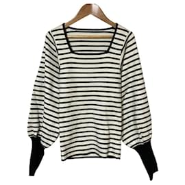 Autre Marque Pullover in maglia AKTE Nero Bianco