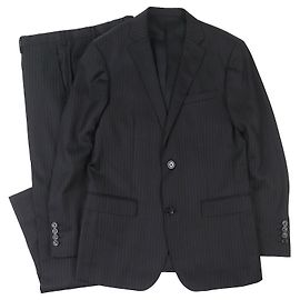 BURBERRY BLACK LABEL Stripe Pattern Suit Set Black