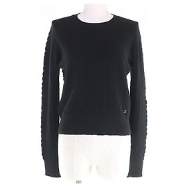 Chanel COCO Mark Kaschmir-Strick Schwarz