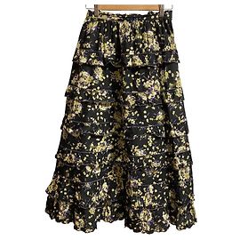 Autre Marque PINK HOUSE gestufter Rock mit Blumenprint Schwarz Andere Lila
