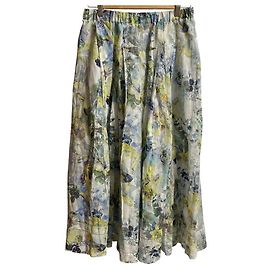Autre Marque Falda larga con estampado floral Ingeborg Multicolor