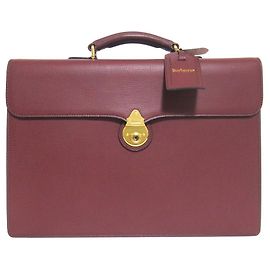 Burberrys Leather Briefcase Brown Other