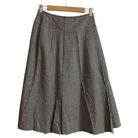 Jupe évasée pied-de-poule Max Mara Noir