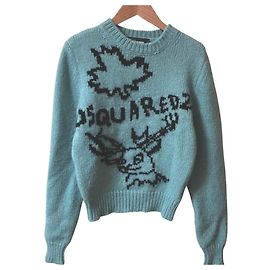 Autre Marque Jersey de punto de alpaca Dsquared2 Azul