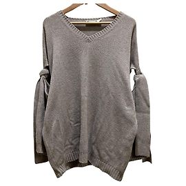 Jil Sander V-Ausschnitt Strickpullover Braun