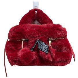 Autre Marque TSURU BY MARIKO OIKAWA Borsa 2way Bondi Eco Fur Rosso