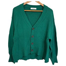 Autre Marque Cardigã de malha de lã Johnbull Verde