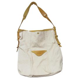 Autre Marque Bolsa de ombro em couro e lona SEAGULL SHIP Bege Outro