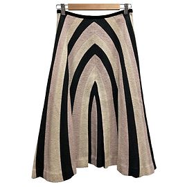 Autre Marque mina perhonen bavarois Cashmere Blend Skirt Black Beige