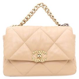 Chanel Borsa Tote con patta Small Medium e Borsa a tracolla Marrone