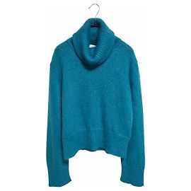 Moncler Mohair-Rollkragenpullover für Damen Grün