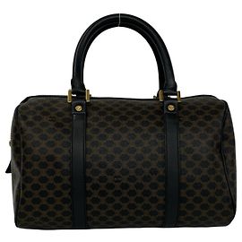 Céline Borsa Boston Celine Macadam Blazon Pattern Triomphe in pelle Marrone