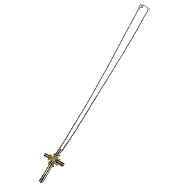 Tiffany & Co Collana Croce Tiffany Signature Argento D'oro