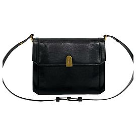 Borsa a tracolla vintage in pelle nera Yves Saint Laurent Nero