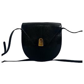 Borsa a tracolla in pelle vintage Yves Saint Laurent Nero