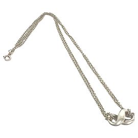 Tiffany & Co Colar Tiffany Vintage Infinity em Prata de Lei Prata