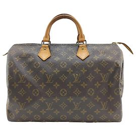 Louis Vuitton Speedy Monogram Canvas 35 Marron
