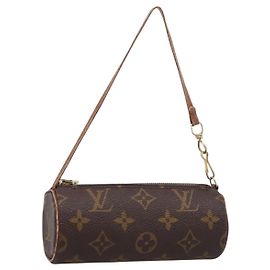 LOUIS VUITTON Monogram Papillon Pouch LV Auth 197542 Monogram