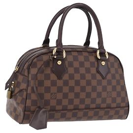 LOUIS VUITTON Damier Ebene Duomo Hand Bag N60008 LV Auth 198344V Damier ebene