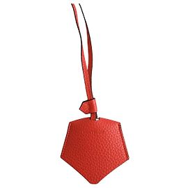 Porte-clés Montblanc en cuir rouge Rouge