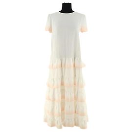 Robe Maje blanche en viscose Blanc
