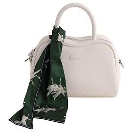 Bolsa de ombro Lacoste em couro branca Branco