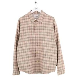 Frame Denim Woll Karo Overshirt Beige M Beige