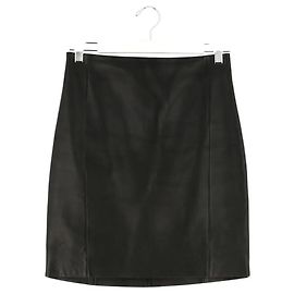 Saia de couro preta Iro Preto