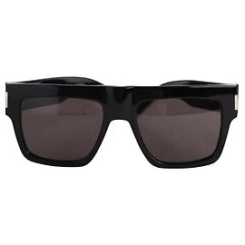 Saint Laurent Black Plastic Sunglasses Black
