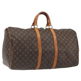 LOUIS VUITTON Monogram Keepall 55 Boston Bag M41424 LV Auth ka5726 Monograma