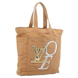 Saco Tote LOUIS VUITTON That's Love MM Canvas Brown M95466 LV Auth 197465A Marrom
